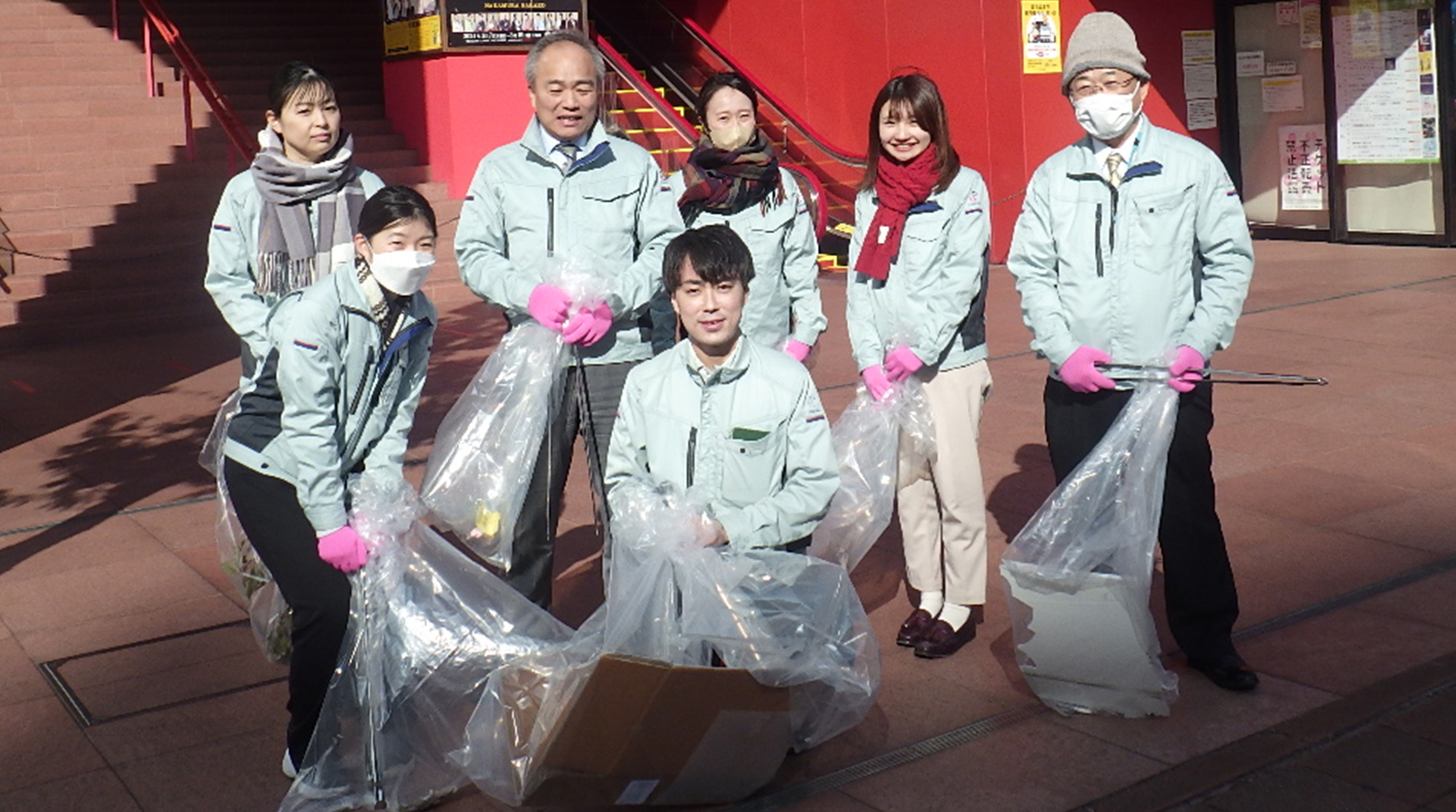 名古屋ウィメンズマラソン2024清掃ボランティア活動の様子